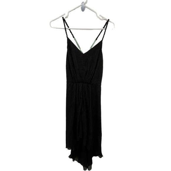 BCBG black sparkle high low sleeveless dress size small - Picture 1 of 5